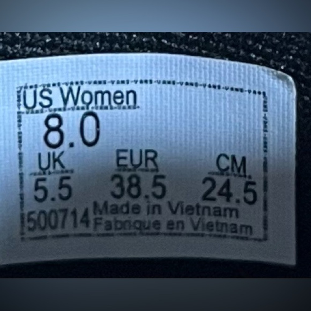Vans Asher Perforated Womens Size 8 Slip On Shoes Sneakers Black - Picture 8 of 8
